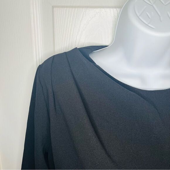 INA I'm Back Baby Black Sparkly Rhinestone Crop Top Black M NEW - Picture 6 of 13